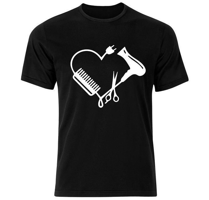 تی شرت مردانه طرح عشق و آرایشگری کد BARBER002M