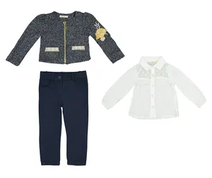 ست لباس دخترانه میس ماج استور مدل K-5048 Navy
