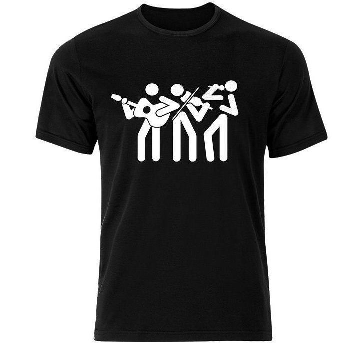 تی شرت نخی مردانه فلوریزا طرح گروه موسیقی کد MUSIC002M تیشرت