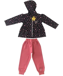 ست سویشرت و شلوار دخترانه خرس کوچولو مدل Baby heart کد 03