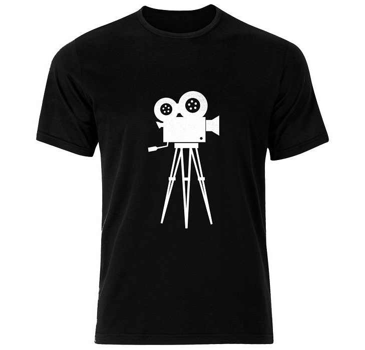 تی شرت نخی مردانه فلوریزا طرح دوربین فیلمبرداری کد camera 001M تیشرت