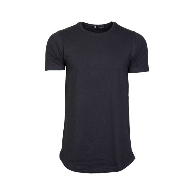 تی شرت مردانه مدل لانگ مشکی