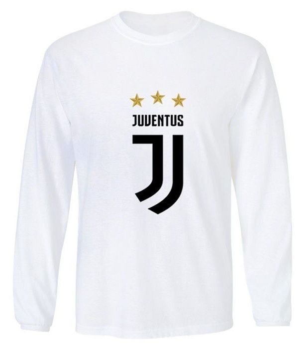 تی شرت آستین بلند ورزشی مردانه طرح لوگو یوونتوس کد juventus Clubs Logo 001M تیشرت