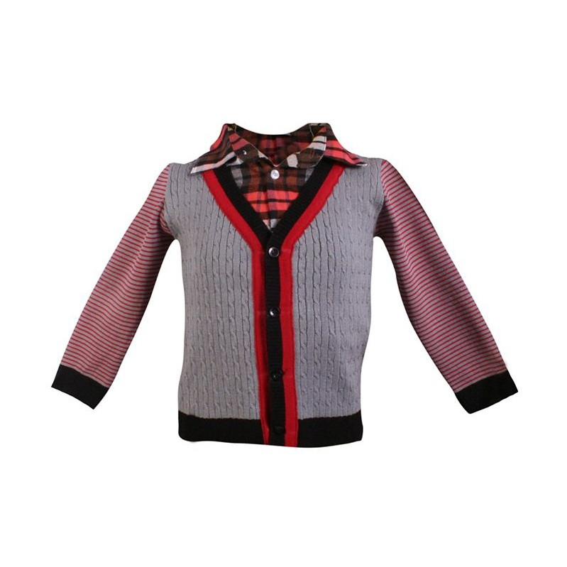 ژاکت پسرانه وچیون کد 29784 طرح ژاکت ژیله دار