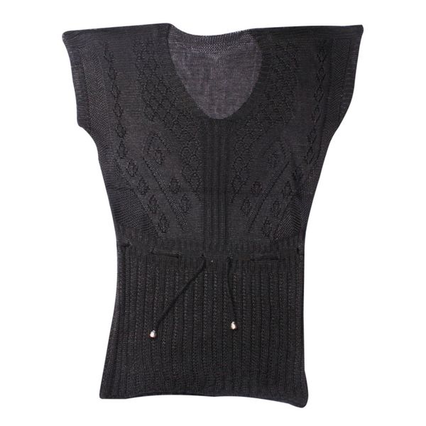 سارافون بافتنی زنانه مدل Aysa black001 سارافون بافتنی زنانه مدل Aysa black001