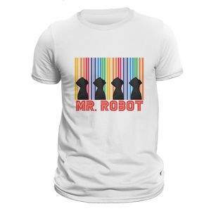 تیشرت مردانه آستین کوتاه کد 13410 طرح آقای روبات - مستر ربوت - هکر - ربات