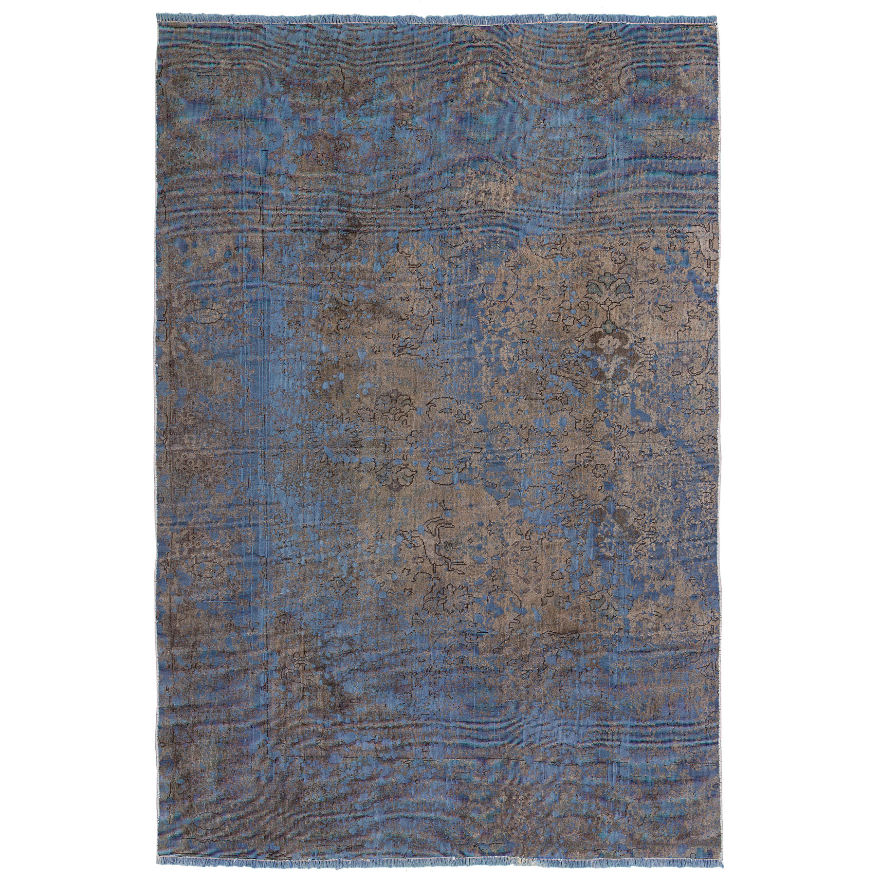 فرش دستباف رنگ شده پنج و نیم متری حیدریان کد 63304