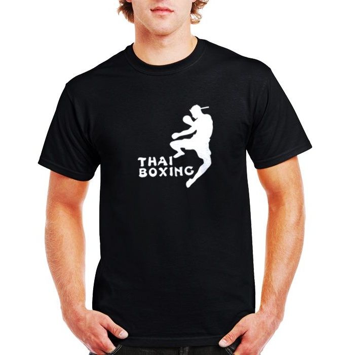 تی شرت ورزشی نخی مردانه فلوریزاطرح موی تای بوکس کد thai boxing 001M تیشرت
