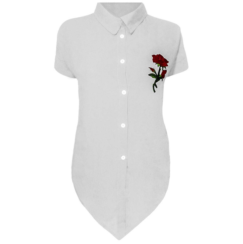 شومیز زنانه مدل Flower Knot White