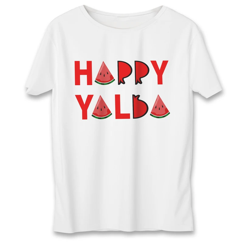 تي شرت زنانه طرح یلدا مبارک کد 590