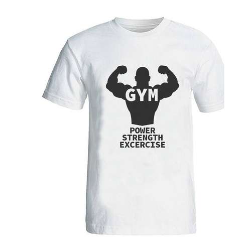 تی شرت مردانه طرح بدنسازی مدل gym