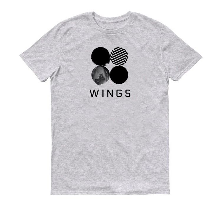 تی شرت مردانه طرح Wings Bts کد 142-1