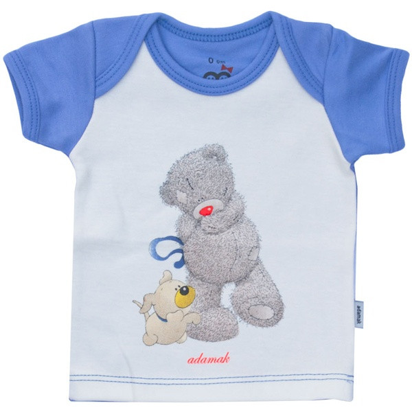 تی شرت نوزادی پسرانه آدمک طرح خرس پشمالو