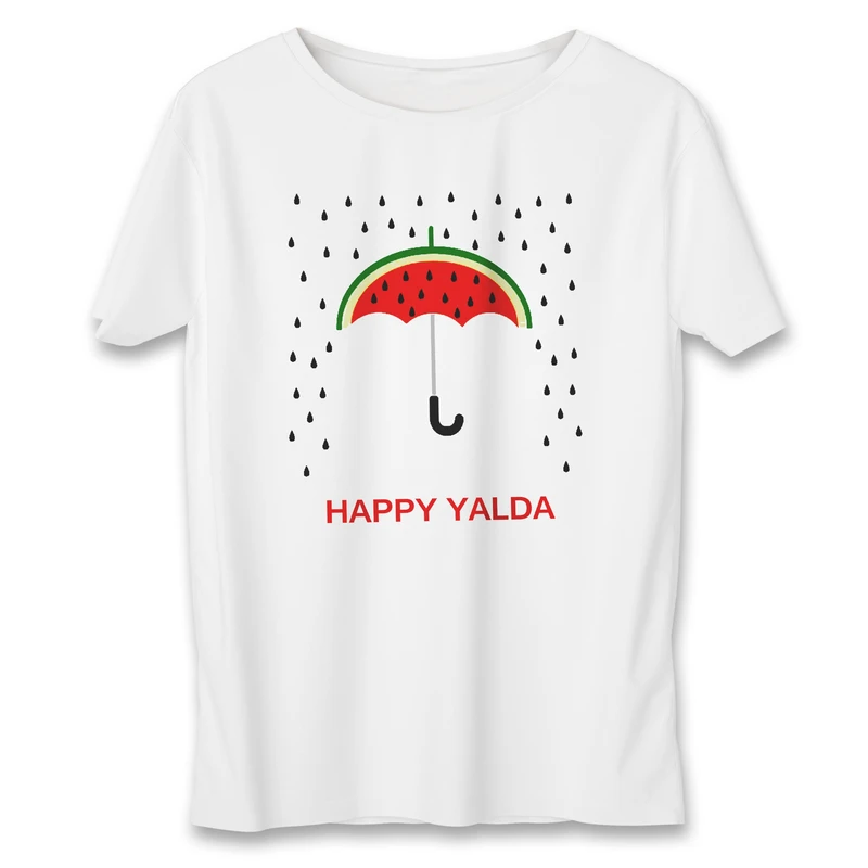 تي شرت زنانه طرح چتر یلدا کد 592