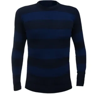 پلیور بافت مردانه مدل Stripes BLUE