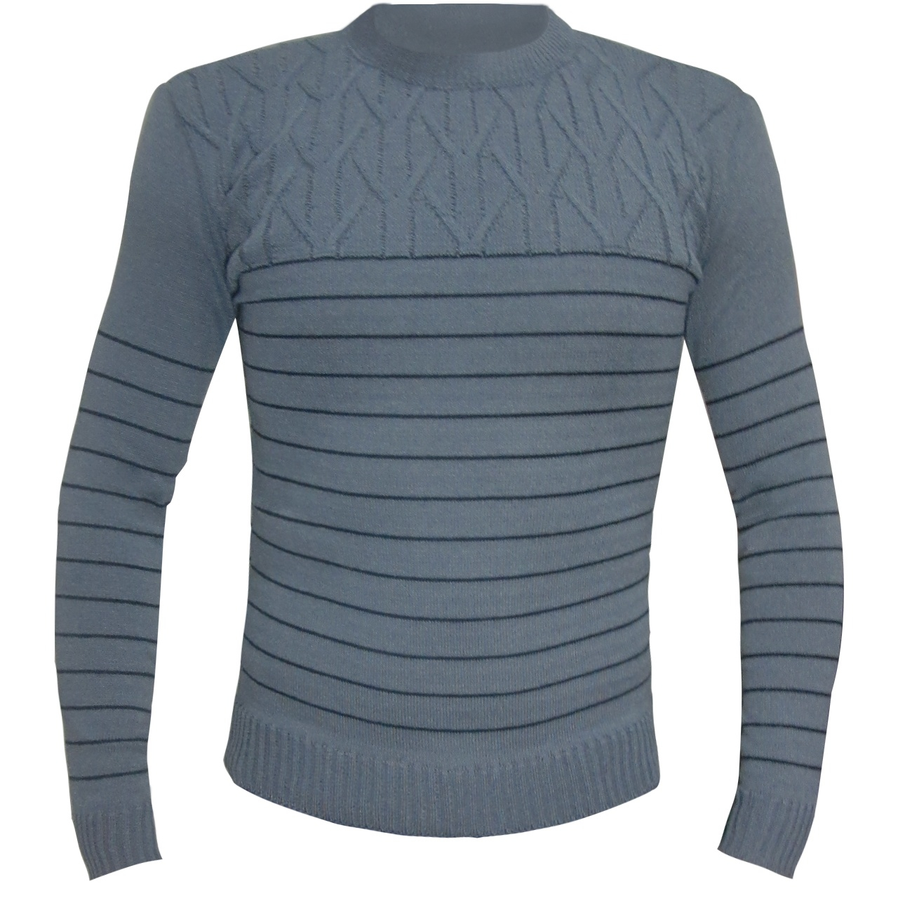 پلیور بافت مردانه مدل Oval Gray