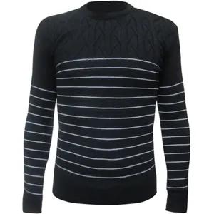پلیور بافت مردانه مدل Oval Black