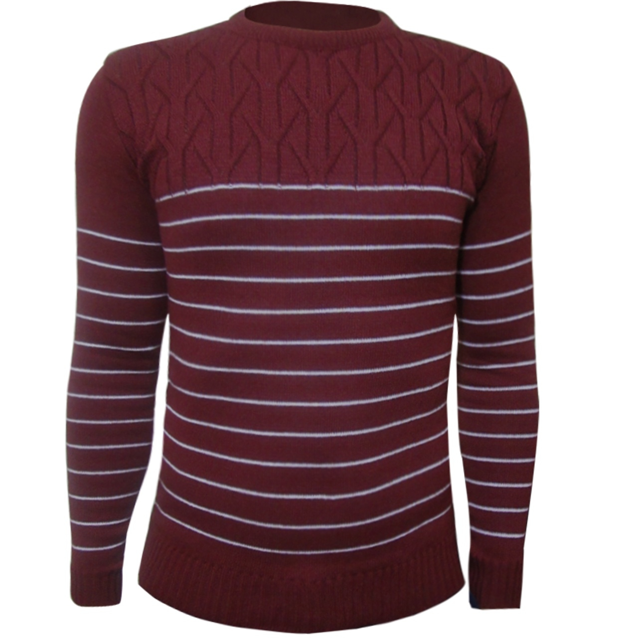 پلیور بافت مردانه مدل Oval Red