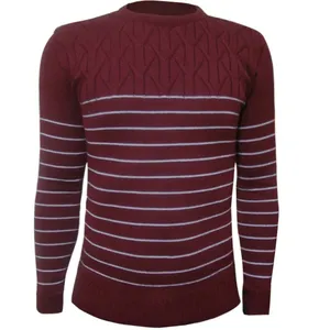پلیور بافت مردانه مدل Oval Red