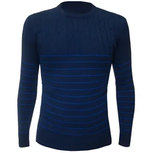 پلیور بافت مردانه مدل Oval Blue