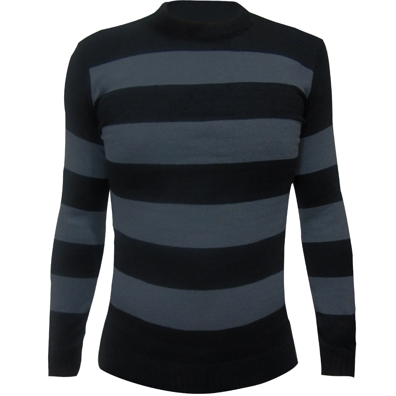 پلیور بافت مردانه مدل Stripes BLACK