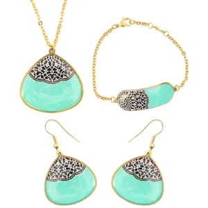 آویز و گوشواره و دستبند برنجی گالری سین کد 144041