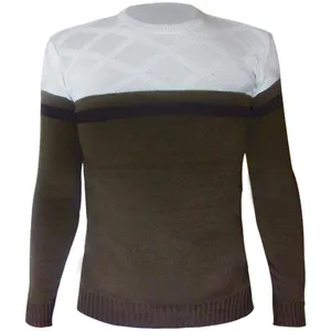 پلیور بافت مردانه مدل Fence Brown