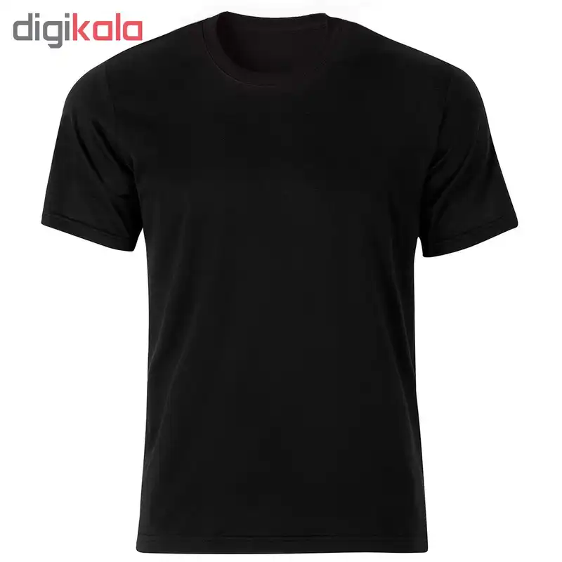 تیشرت آستین کوتاه مشکی کد 001