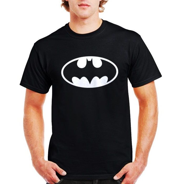 تی شرت مردانه نخی طرح بتمن کد batman002M تیشرت
