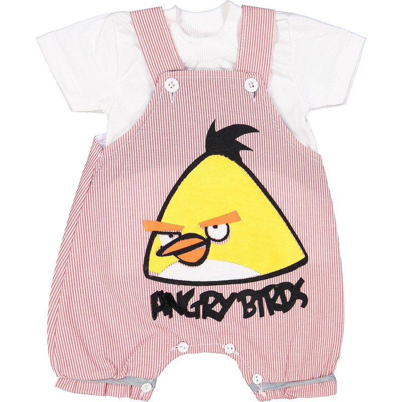 ست لباس کودک طرح angry bird 04