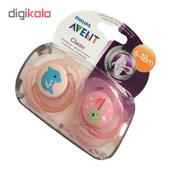 پستانک ارتودنسی اونت مدل SCF185/38 بسته 2 عددی