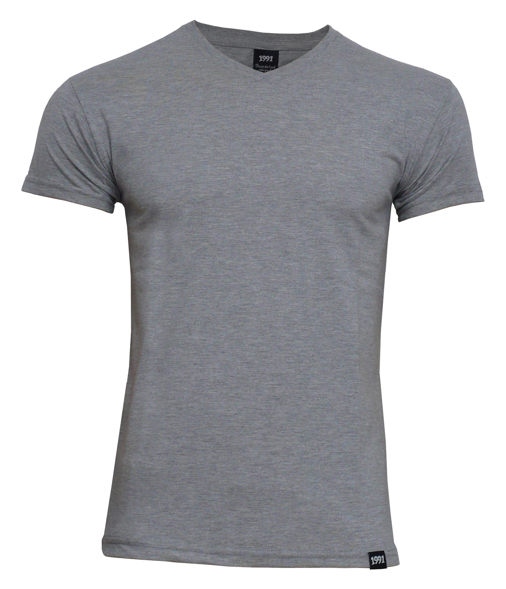 تی شرت مردانه 1991 اس دبلیو مدل V Gray
