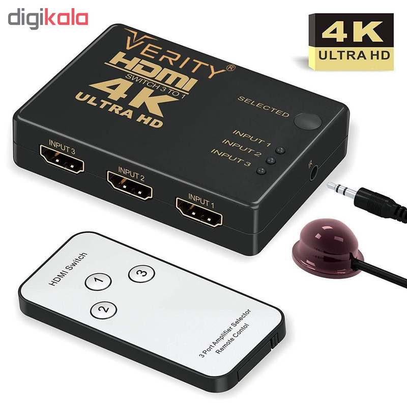 سوئیچ 3 به 1 HDMI وریتی مدل H403