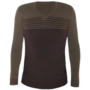 پلیور مردانه مدل collar brown