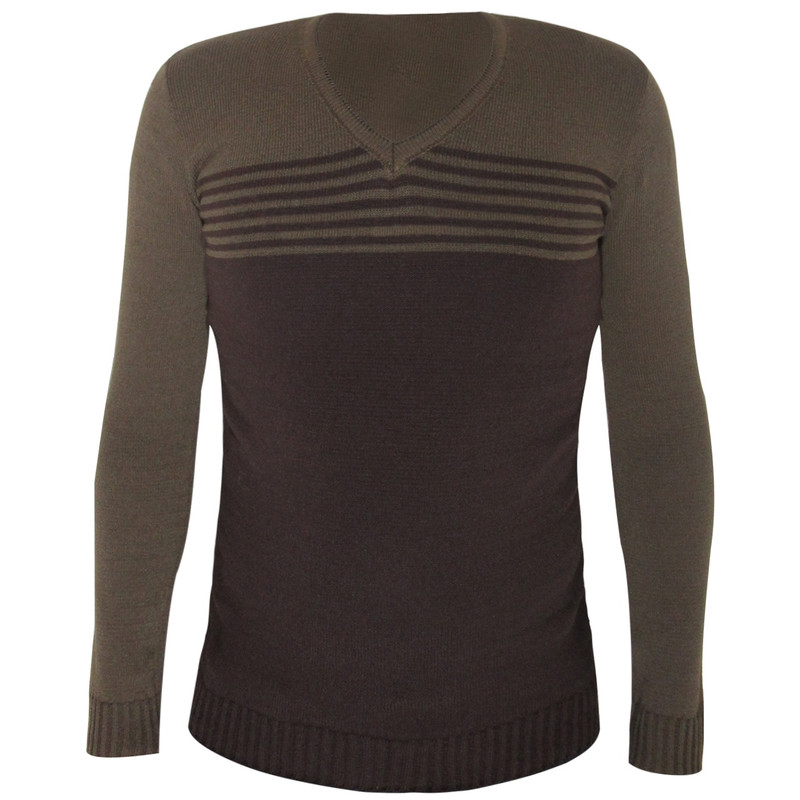 پلیور مردانه مدل collar brown