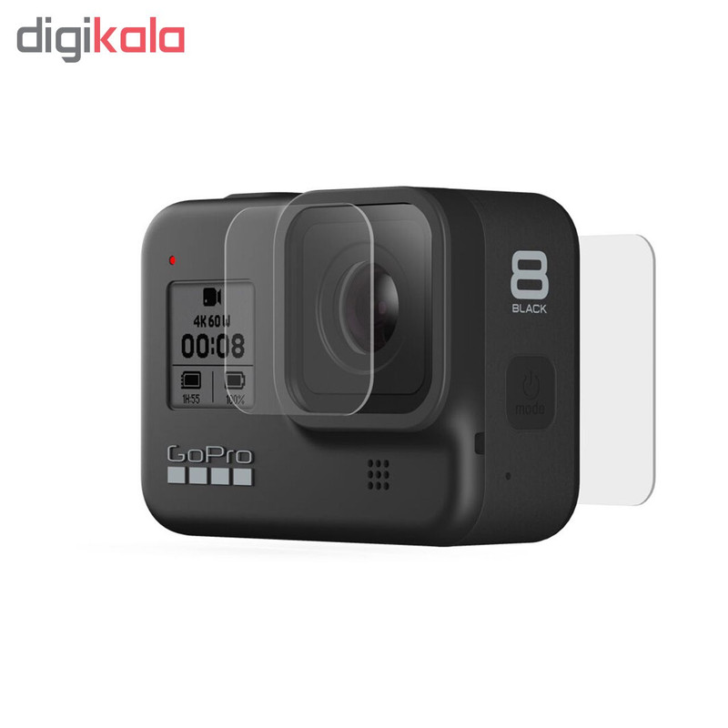 محافظ صفحه نمایش و لنز دوربین پلوز مدل PU422 مناسب برای دوربین ورزشی گوپرو Hero 8