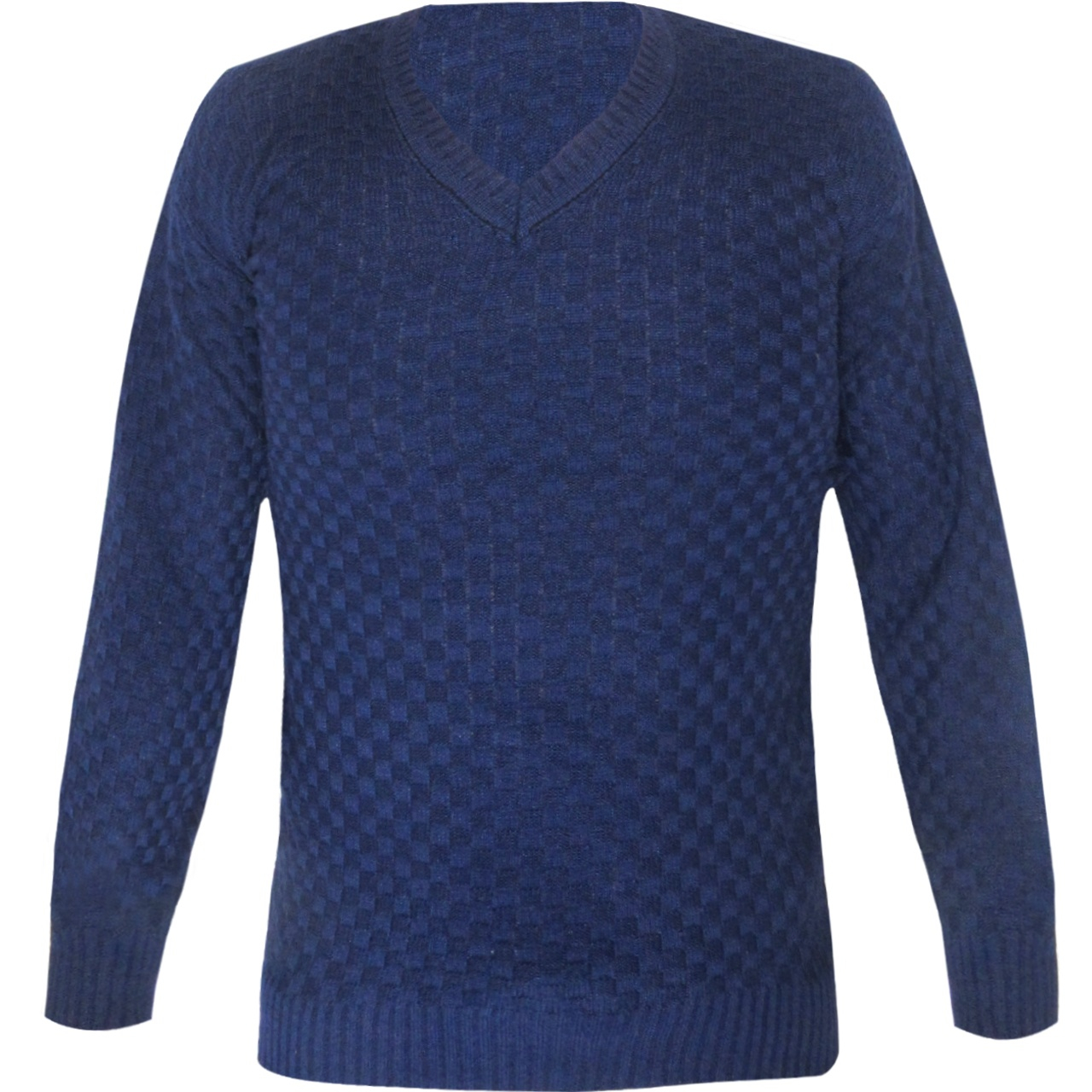 پلیور مردانه مدل Sauare Dark blue