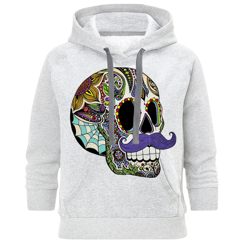 هودی مردانه طرح اسکلت سیبیلو کد A173