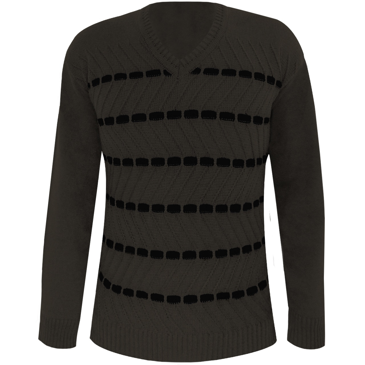 پلیور مردانه مدل Ander Dark Brown