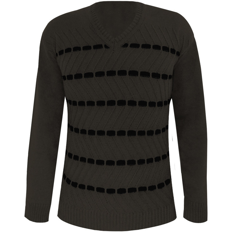 پلیور مردانه مدل Ander Dark Brown