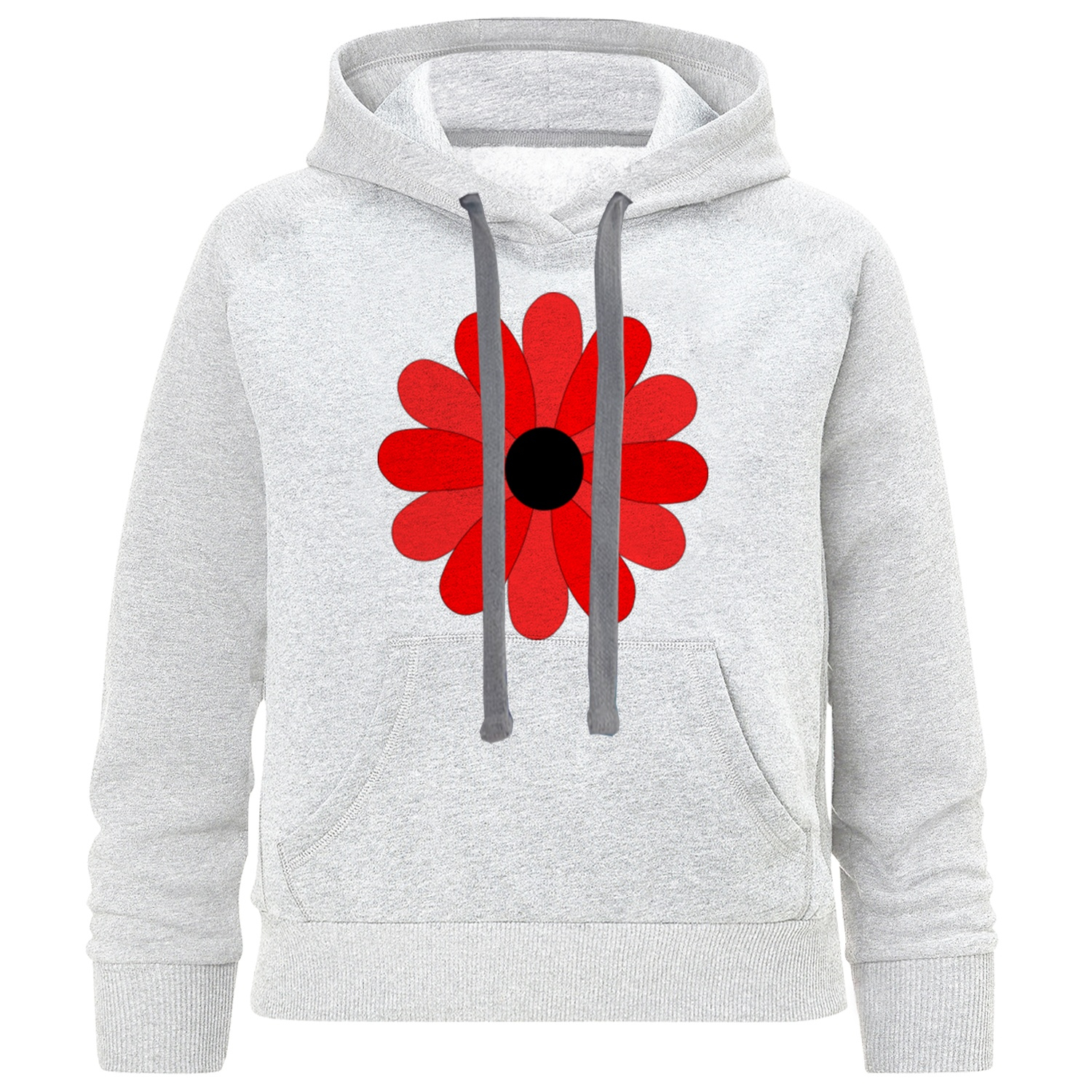 هودی دخترانه مدل Red Flower C37