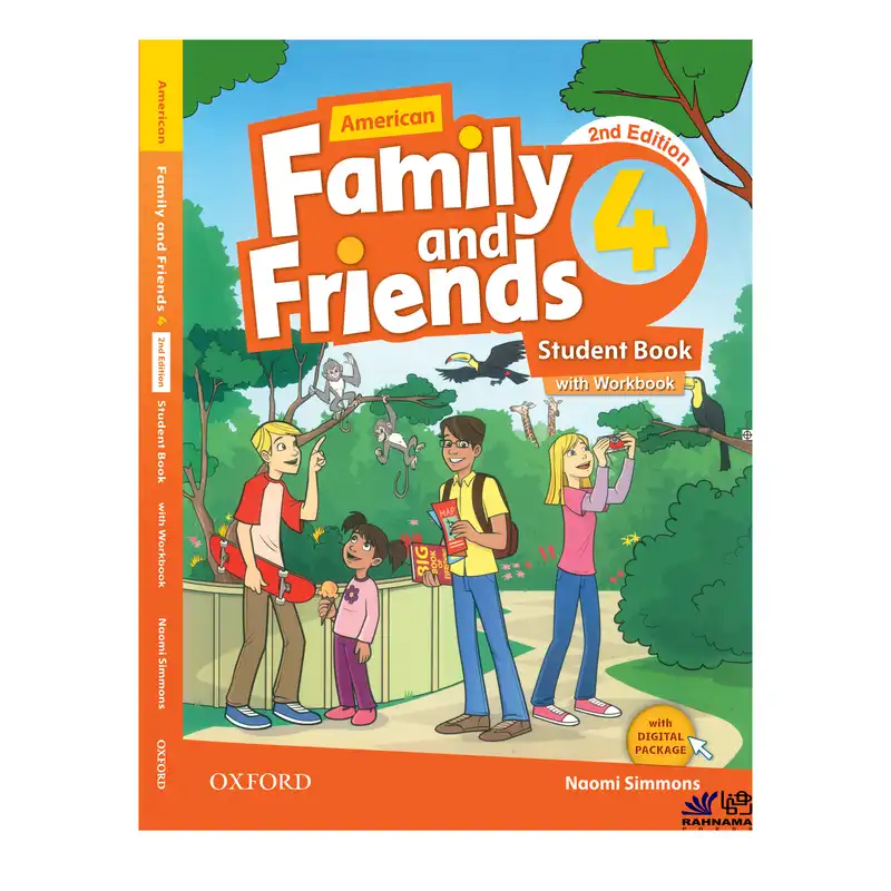 کتاب AMERICAN FAMILY AND FRIENDS 4 اثر NAOMI SIMMONS انتشارات رهنما