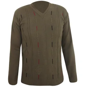 پلیور مردانه مدل Line One Brown