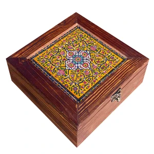 جعبه هدیه چوبی کد CG16
