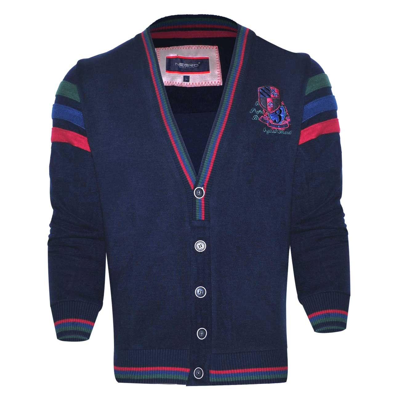 پلیور مردانه نگرو مدل Youth River Dark Blue