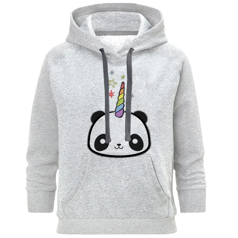 هودی زنانه طرح پاندا تک شاخ کد S104 