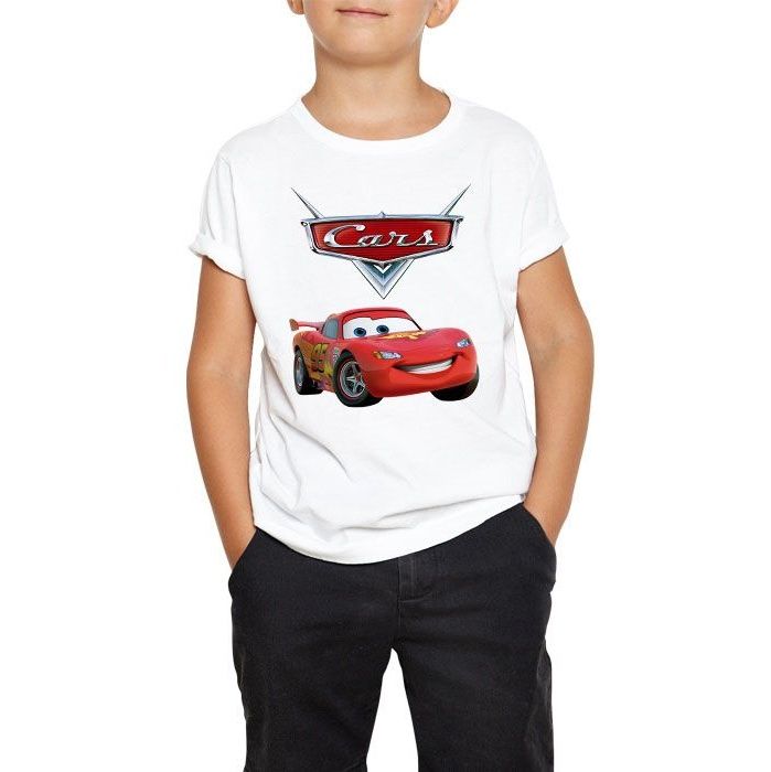تی شرت بچگانه انارچاپ طرح ماشینها مدل T09014 -  - 2