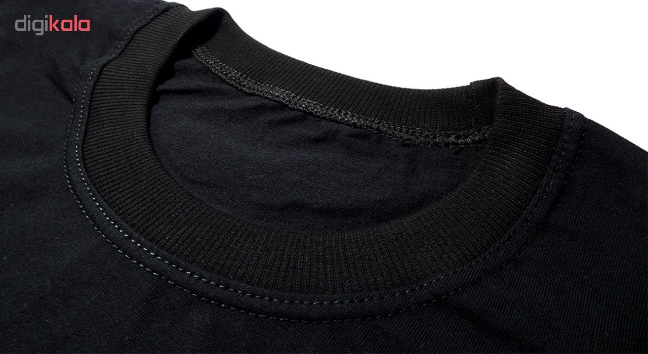 تی شرت آستین کوتاه مردانه طرح اسکلت کد ۱۸۰۱۱ BW