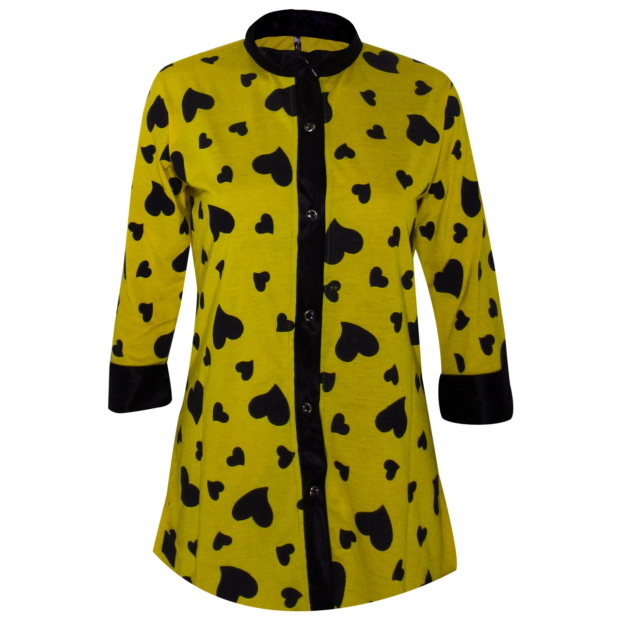 شومیز زنانه مدل Heart Yellow