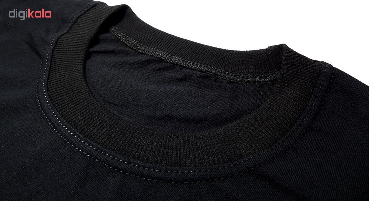 تی شرت آستین کوتاه مردانه طرح تاج و تخت کد ۱۸۰۵۲ BW